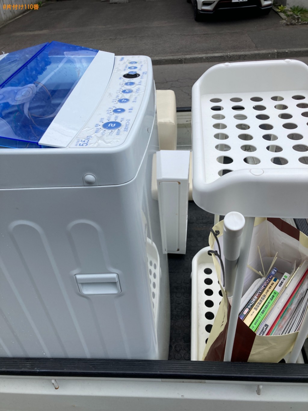 【札幌市中央区】洗濯機、椅子、ゴミ箱、洗濯ラック等の回収・処分